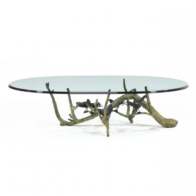 VALENTI SCULPTURAL BRONZE BIRD ON