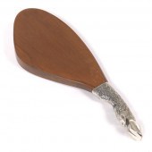 VALENTI SILVER PLATED AND WOOD