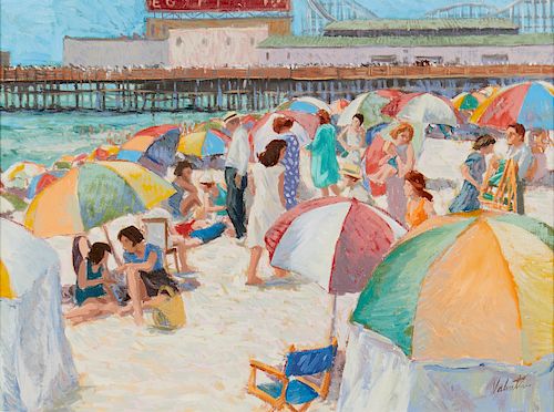 VALENTIN, ACRYLIC, BEACH