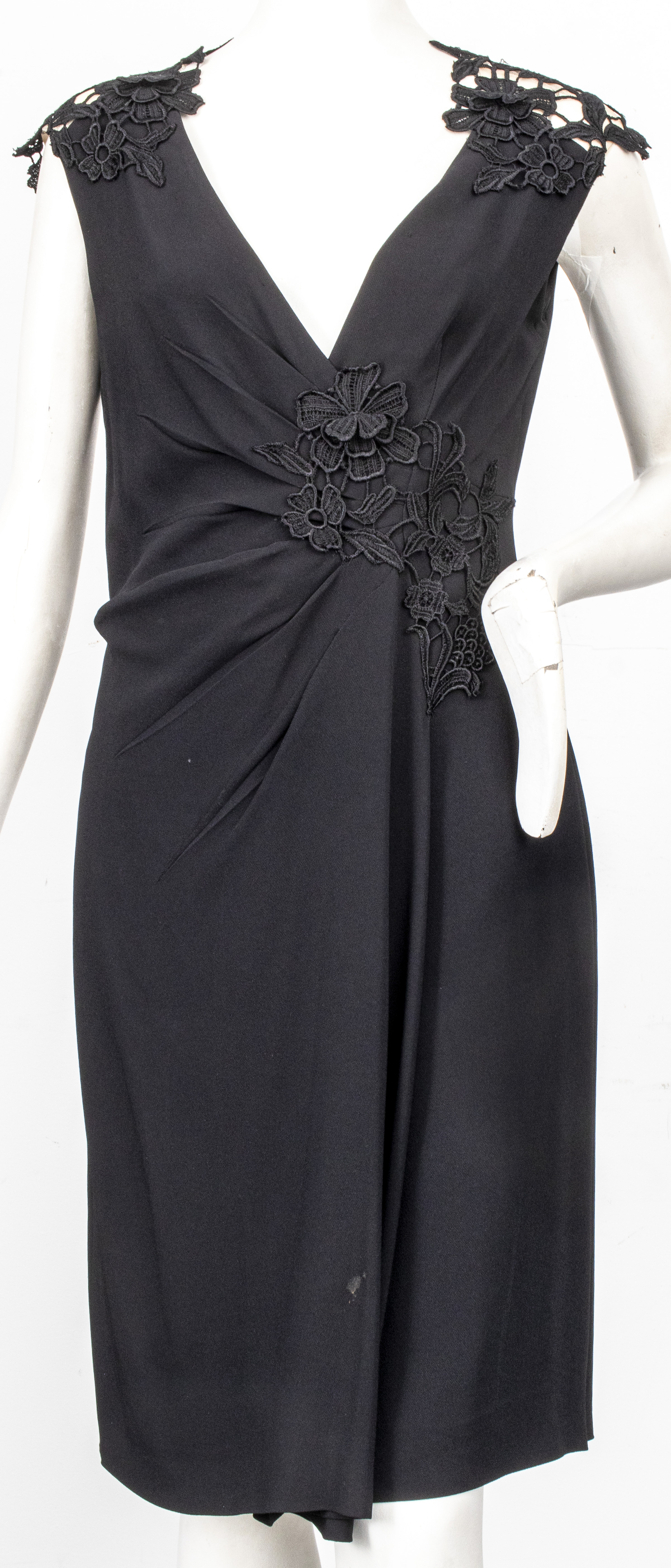 VALENTINO BLACK DRESS WITH LACE