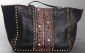 VALENTINO BLACK LEATHER ROCKST