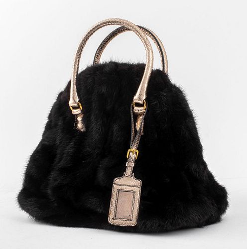 VALENTINO BLACK MINK FUR