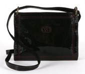 Valentino black patent leather