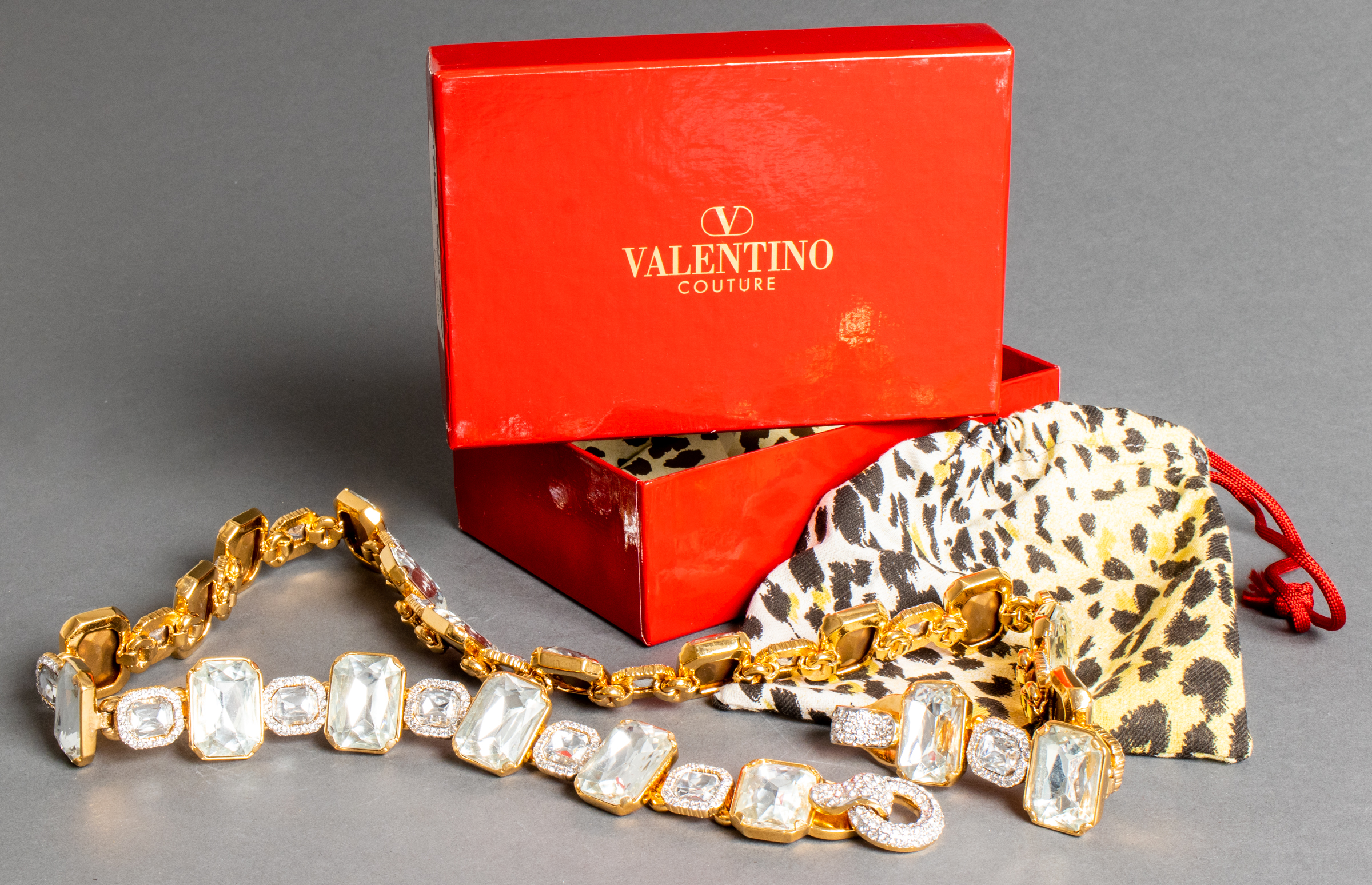 VALENTINO COUTURE CRYSTAL & FAUX