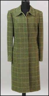 VALENTINO GREEN WINDOWPANE WOO