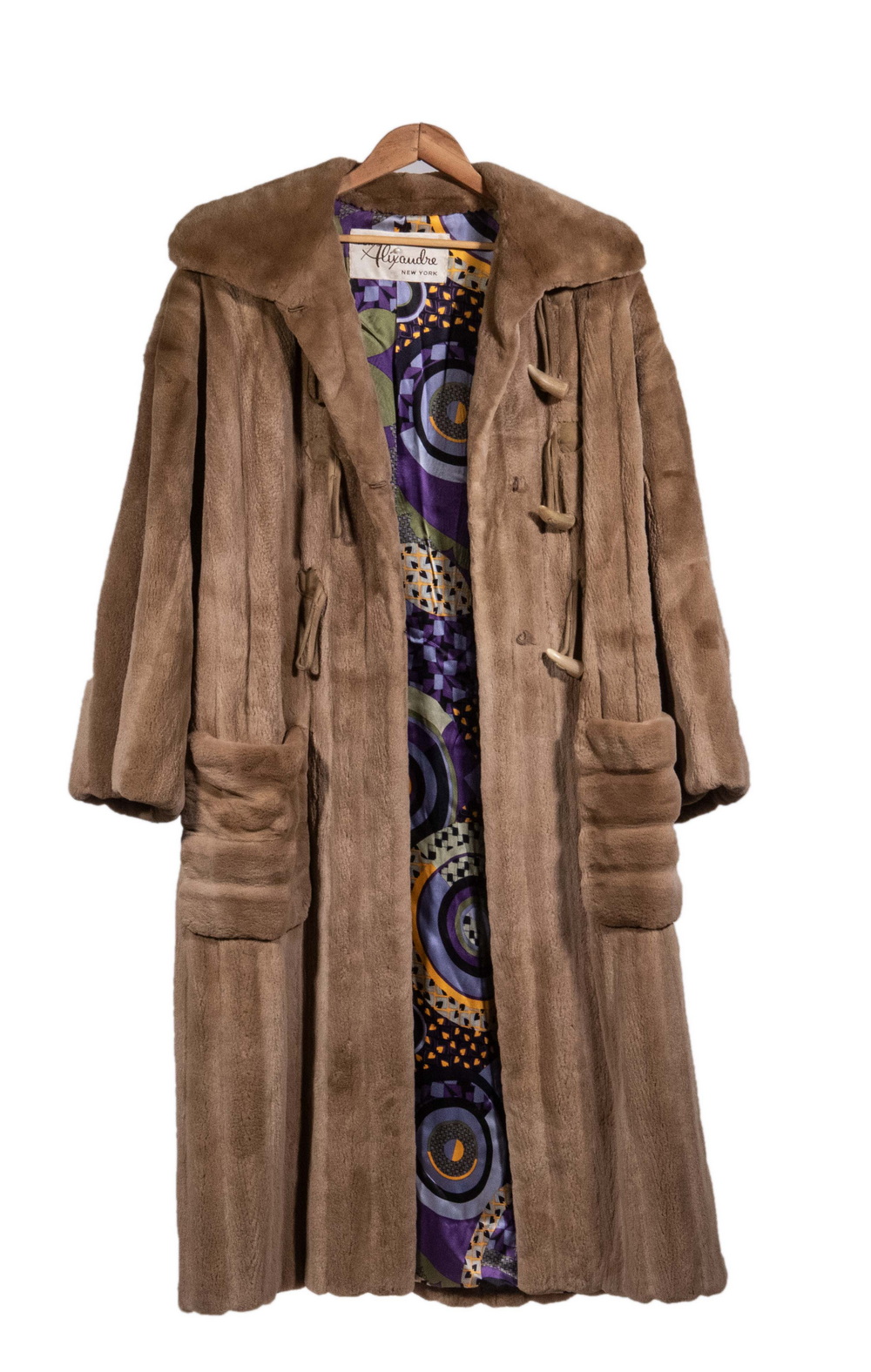 VALENTINO MOUTON COAT 1970s Era