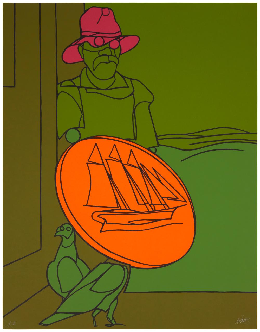 VALERIO ADAMI (B. 1935), "CAPRICHOS