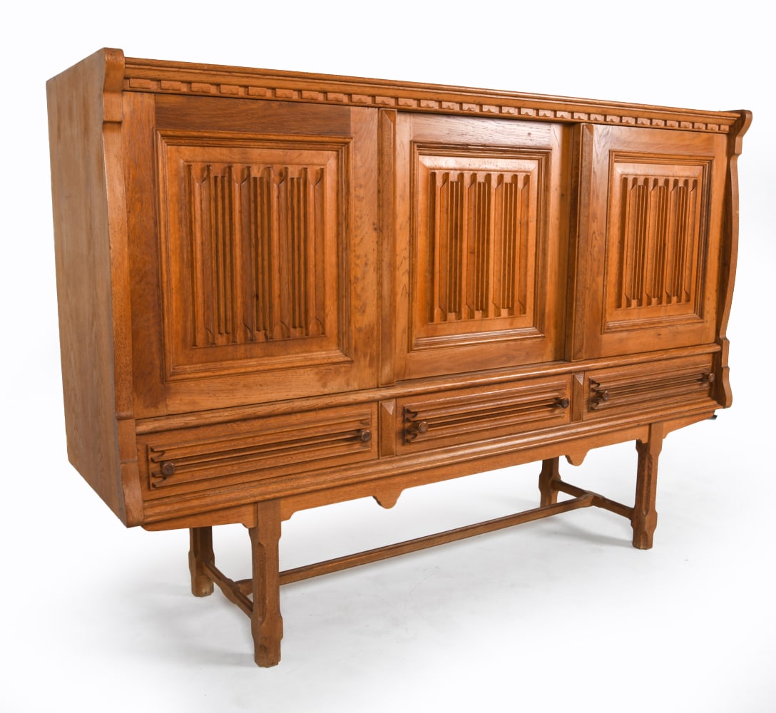 VAMO DANISH BRUTALIST OAK SIDEBOARD