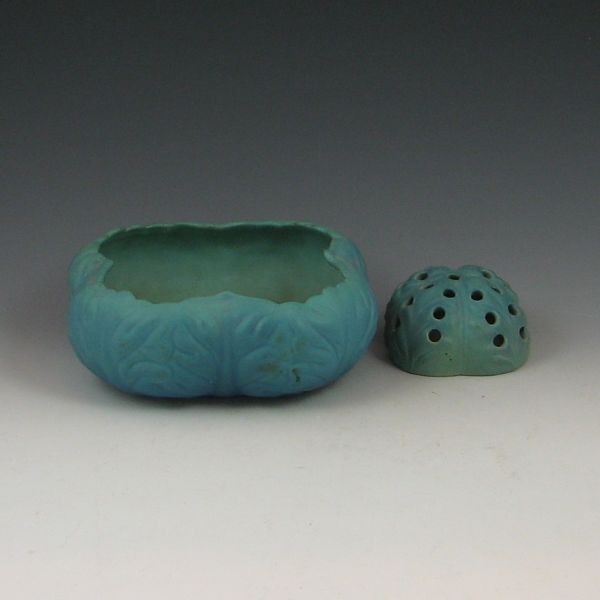 Van Briggle Console Bowl and Frog