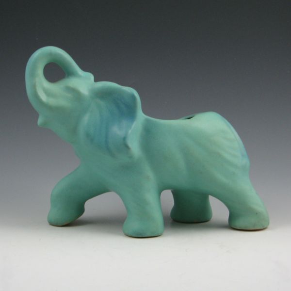 Van Briggle elephant planter in