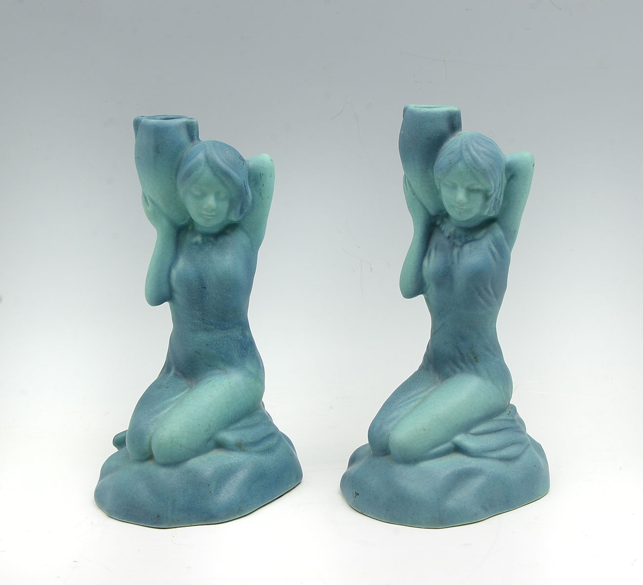 VAN BRIGGLE FIGURAL LAMP BASE