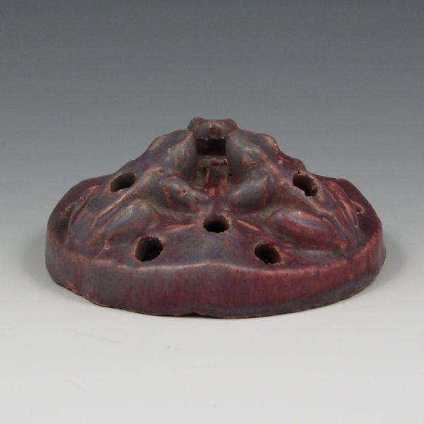 Van Briggle flower holder with