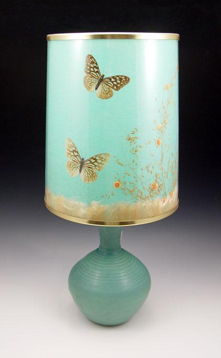 VAN BRIGGLE LAMP WITH ORIGINAL
