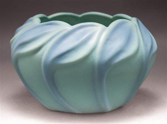 Van Briggle molded art pottery vase