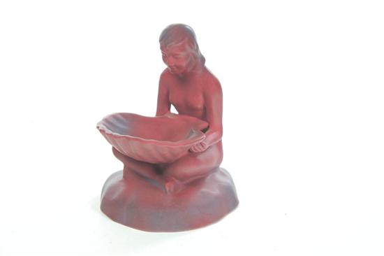 VAN BRIGGLE POTTERY FIGURE. 