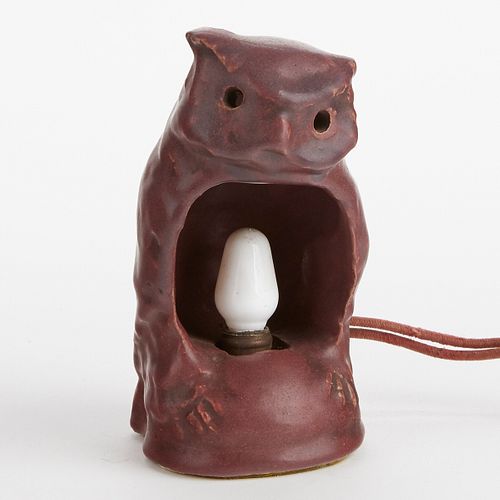 VAN BRIGGLE POTTERY OWL NIGHT