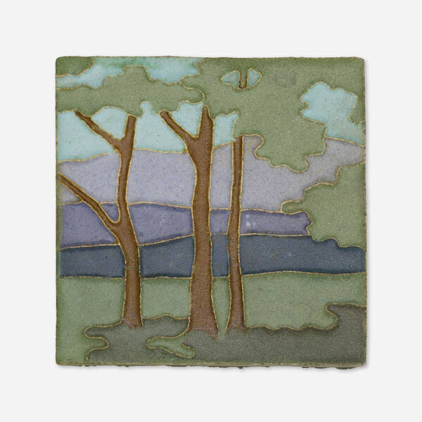 Van Briggle Pottery. Rare landscape