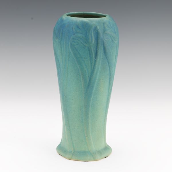 VAN BRIGGLE VASE 9 ¾" x 4 ½" Van
