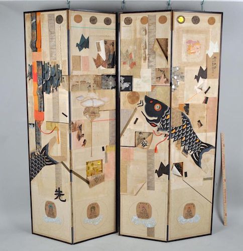 VAN BRUNT, TWO PAPERWORK COLLAGE