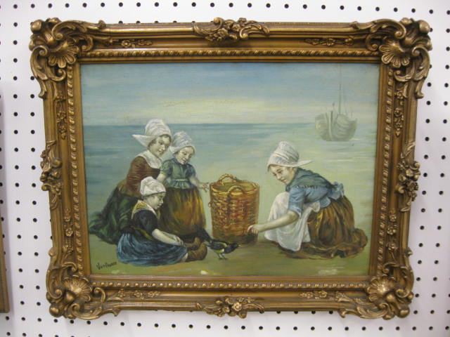 Van Pnasse Oil Dutch Childrenwith