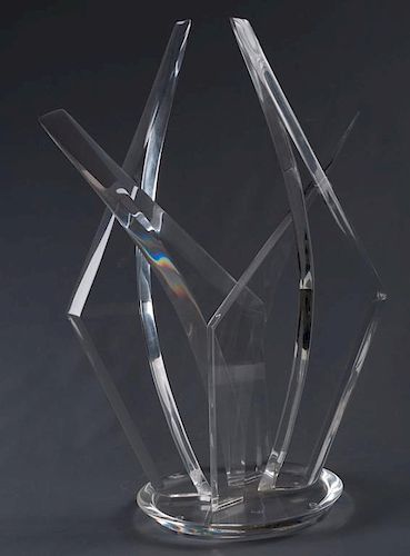 VAN TEAL LUCITE SCULPTURE,