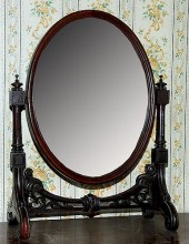 VANITY MIRROR ON DRESSER STAND