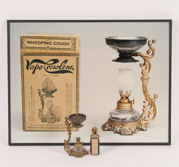Vapo-Cresolene lamp; bottled liquid