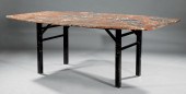 VARIEGATED MARBLE DINING TABLE