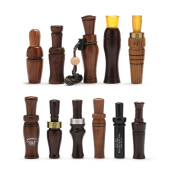 VARIETY OF ELEVEN DUCK CALLS<b
