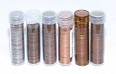 VARIETY OF SIX ROLLS OF COINS
