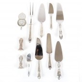 VARIOUS ANTIQUE STERLING HANDL