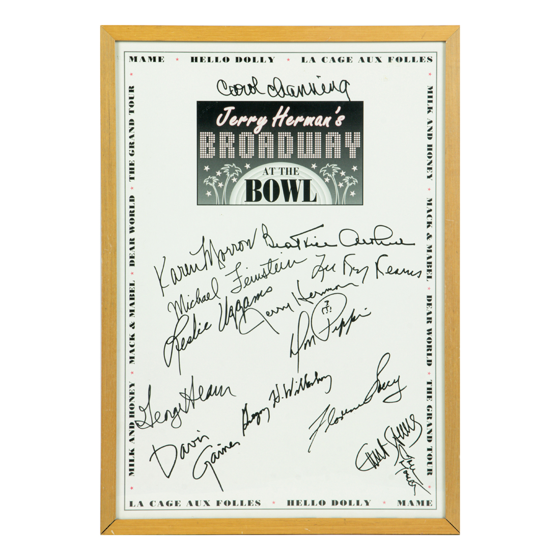 VARIOUS BROADWAY STARS, SIGNED