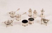 Various silver cruets comprisi