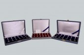 VARIOUS SILVER OYSTER FORKS, C