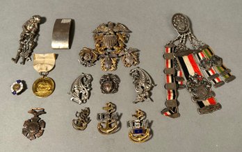Various vintage military medals