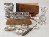 Various white metal items viz.