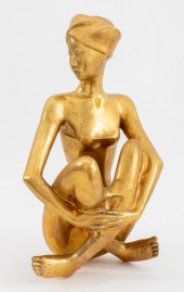 VASANT MODERN SEATED WOMAN GIL