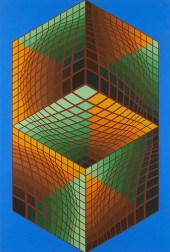 VASARELY "TER-UR 3" OP-ART SER