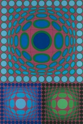 VASARELY "TRI VEGA II" OP-ART