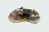 VASARI SILVER & GILT ON ONYX S