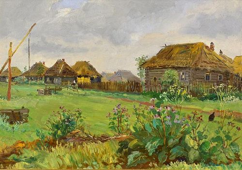 VASILY BORISENKOV OIL ON