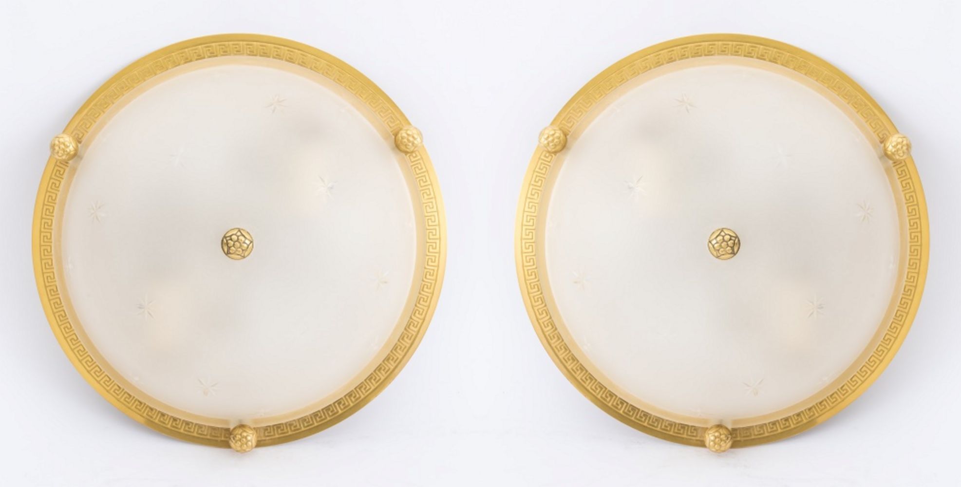 VAUGHAN BRUSHED BRASS CEILING LIGHT