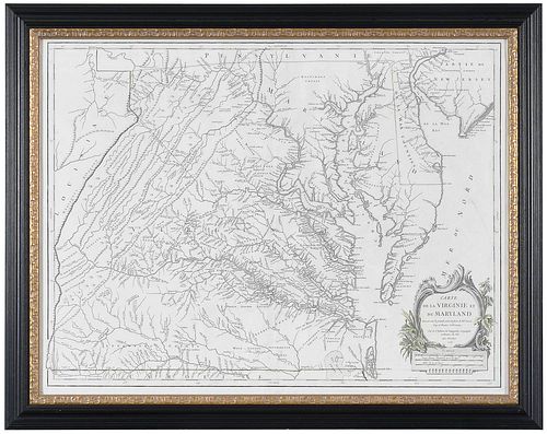 VAUGONDY - FRY & JEFFERSON MAP OF