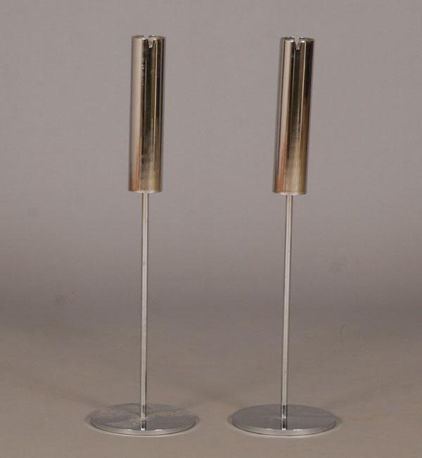 Vecta Modern chrome smoke stands.