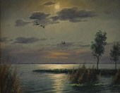 VELDE, 20TH CENTURY, DUCKS IN