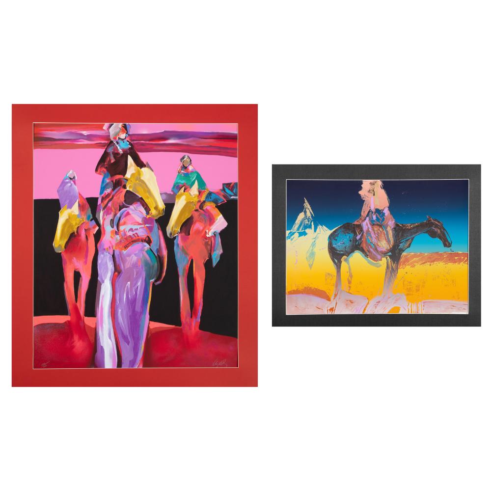 VELOY JOSEPH VIGIL, PAIR OF PRINTS: