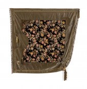 VELVET & SILK THROW W/ METAL T