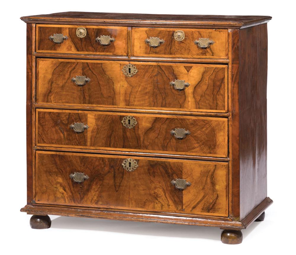 VENEER AND BANDED BURLED WALNUT