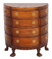 VENEERED 12 DRAWER DEMILUNE CO