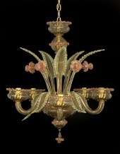 Venetian Amber and Topaz Glass